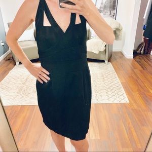 Arden B Black Cutout Tank Sheath Dress Size M